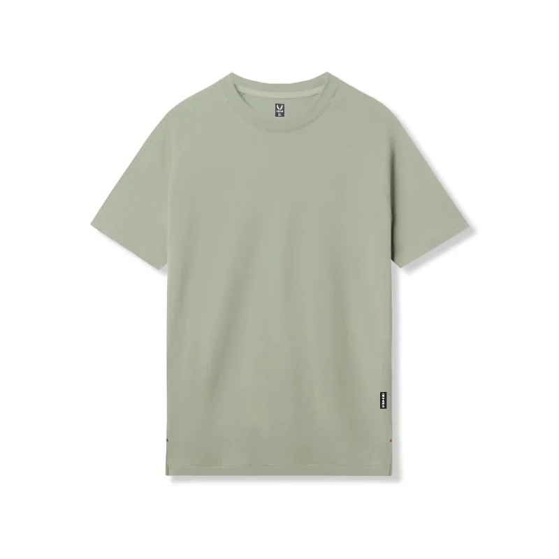 0919. Supima® Fitted Tee - Sage