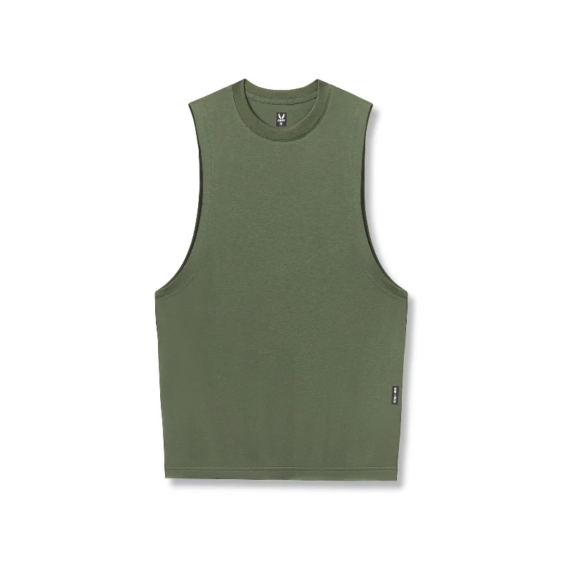 0926. Supima® Muscle Tank - Olive