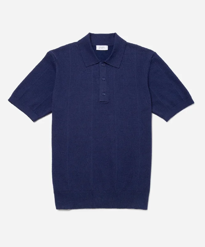 Jahmad Linen-Blend Knit Polo