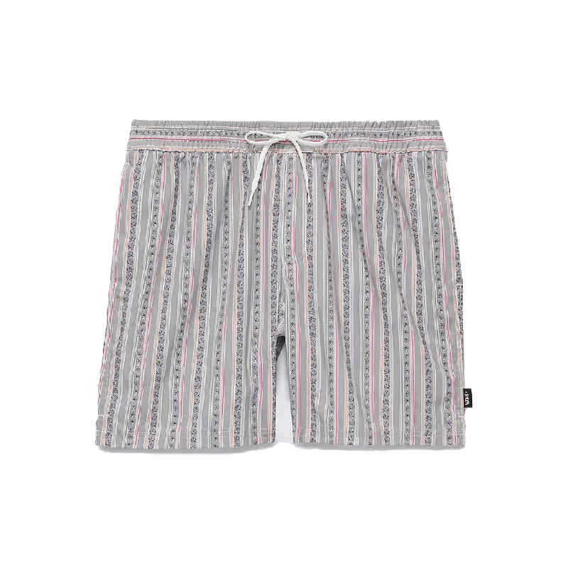 Primary Stripe Board Shorts Oatmeal/Black