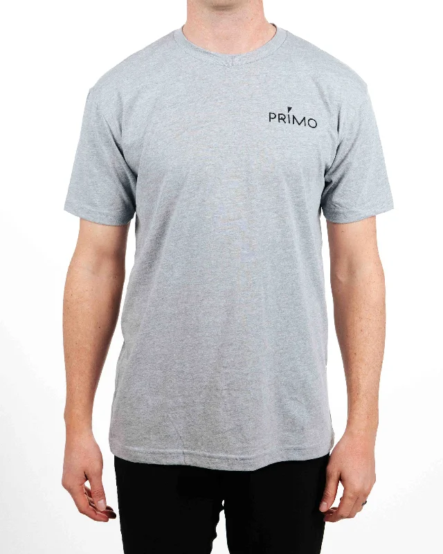 Primo Wordmark Tee - Light Gray