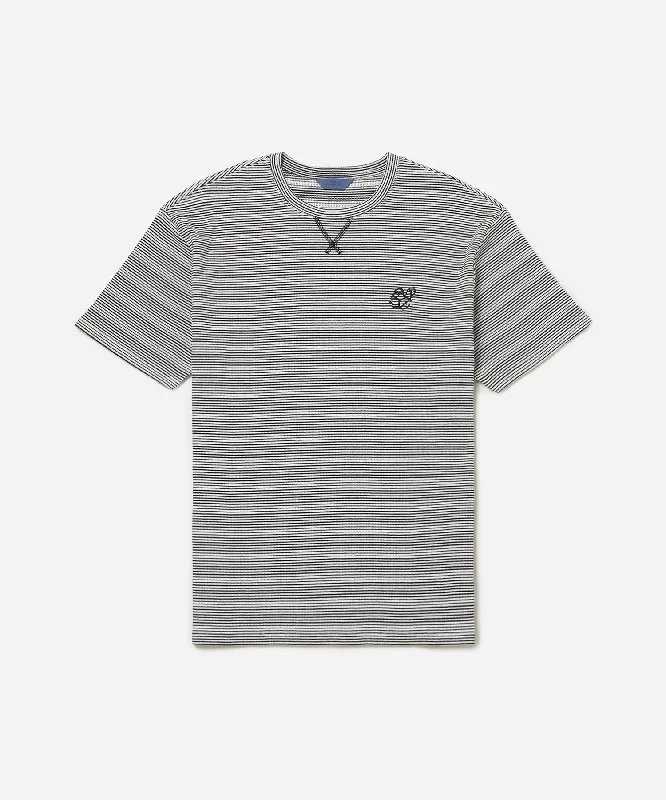 Striped Waffle Relaxed SS Tee