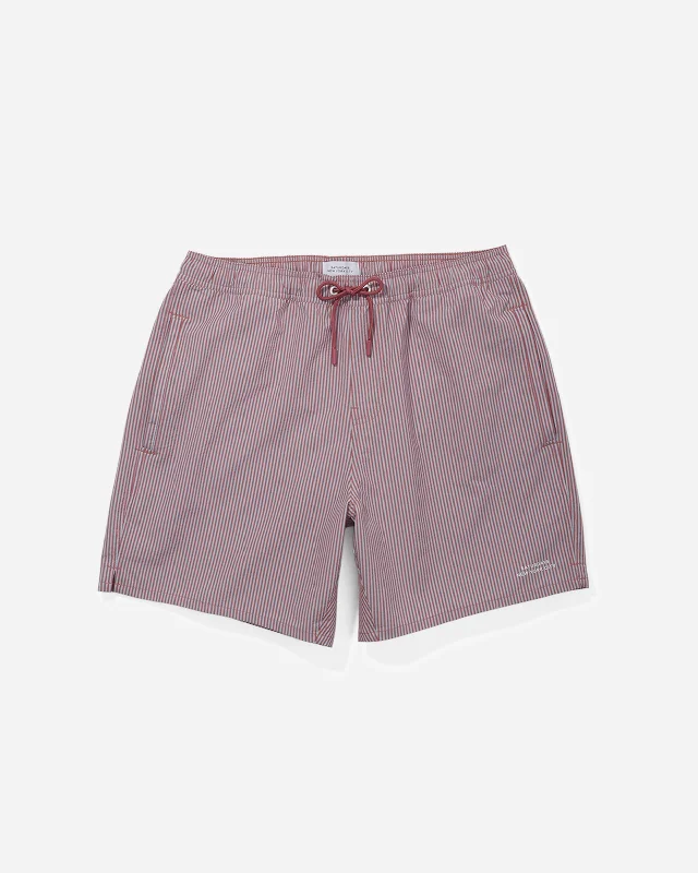 Timothy Seersucker Stripe Swim Short