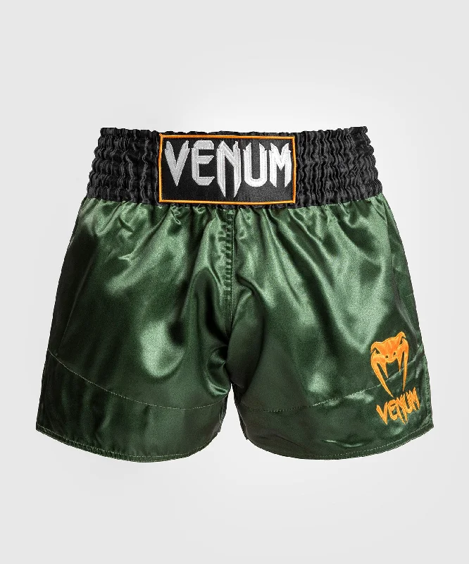 Venum Classic Muay Thaï Short - Green/Black/Gold