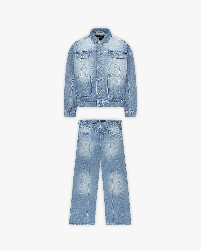 DENIM SET LIGHT BLUE