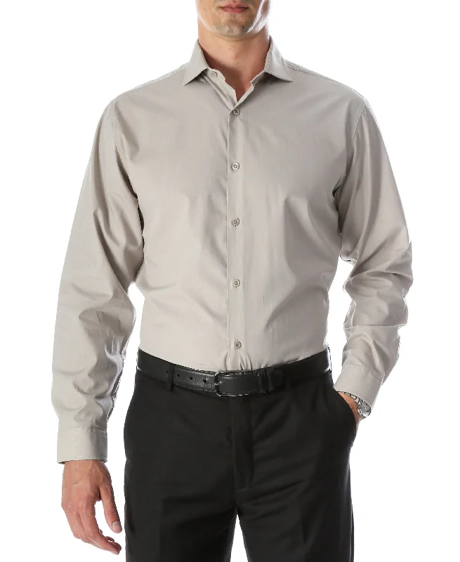 Leo Grey Mens Slim Fit Cotton Shirt