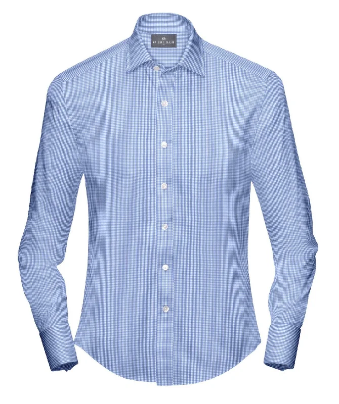 Light Blue Mini Gingham Shirt