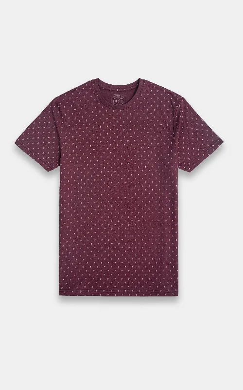 PRINTED T-SHIRT MAROON