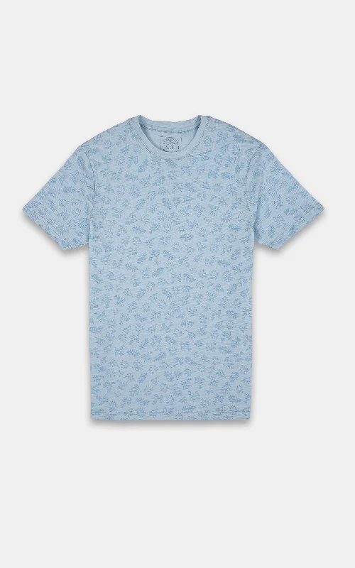 PRINTED T-SHIRT SKY BLUE