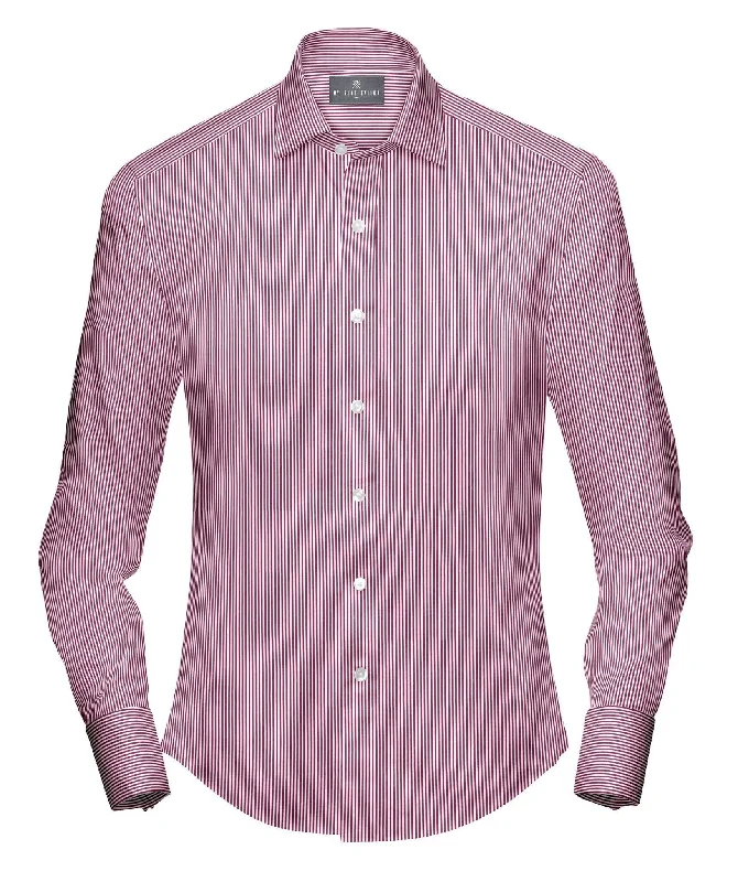 Red and White Stripe Shirt