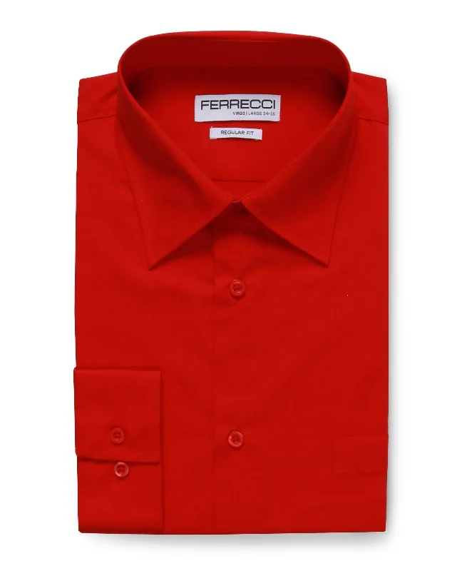 Virgo Red Regular Fit Shirt