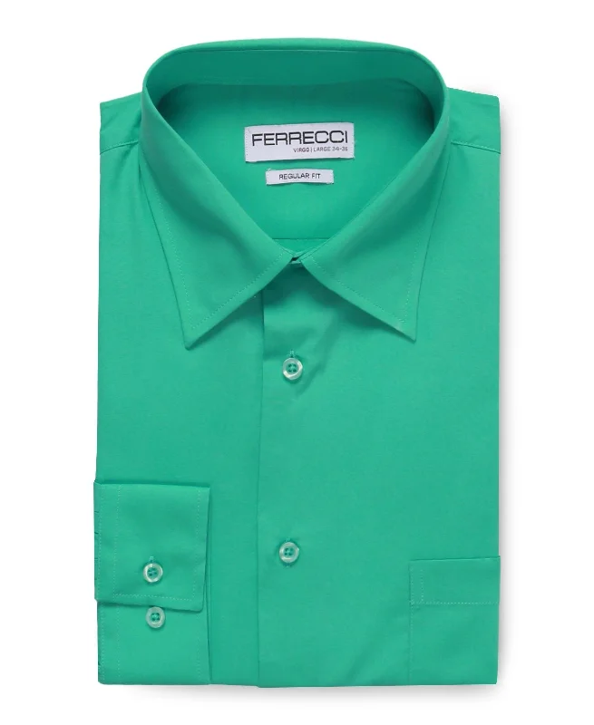 Virgo Turquoise Green Regular Fit Shirt