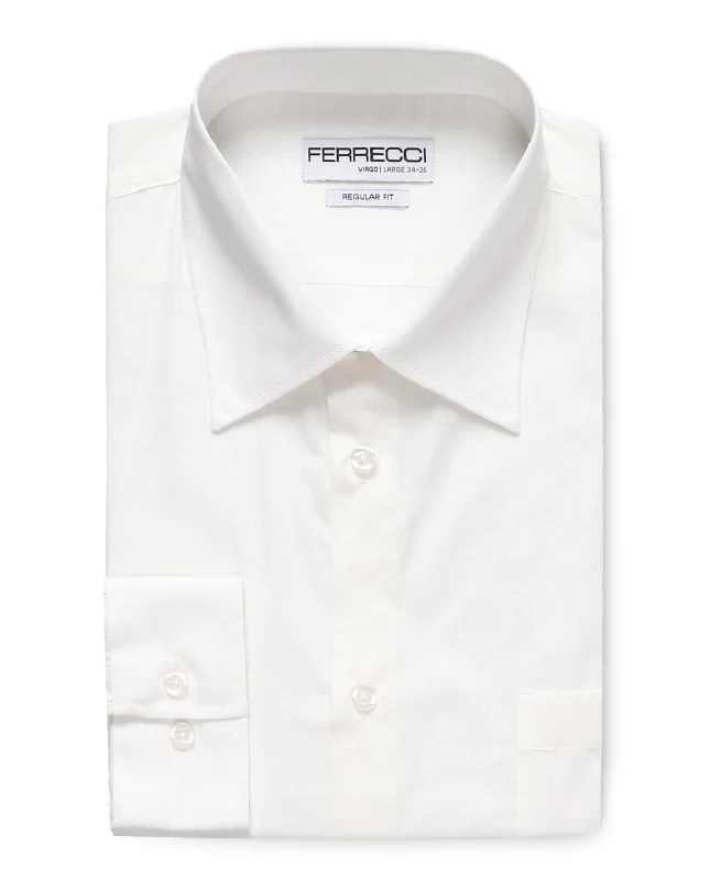 Virgo White Regular Fit Shirt