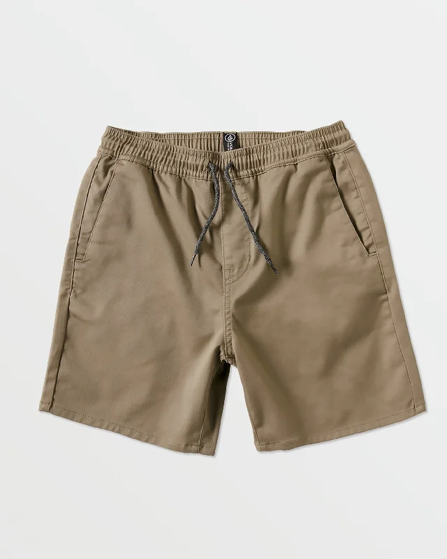 Big Boys Frickin Elastic Waist Shorts - Khaki