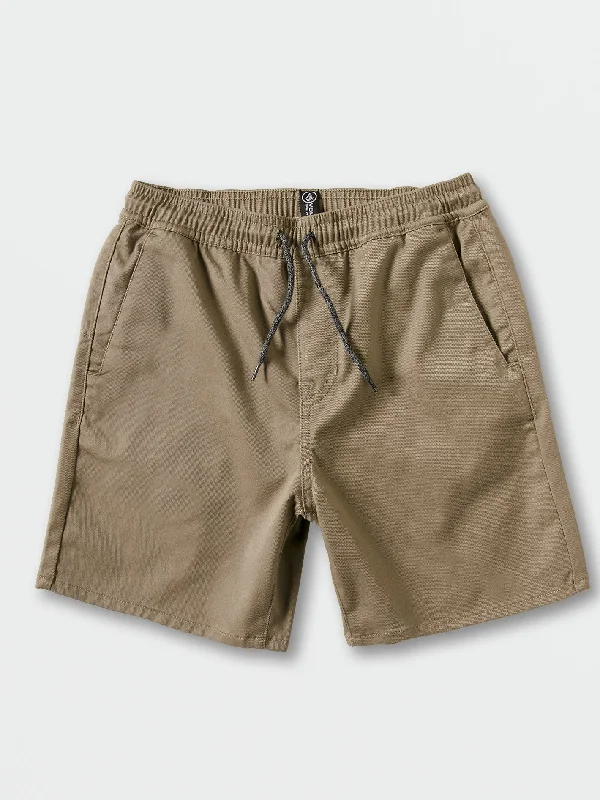 Big Boys Frickin Elastic Waist Shorts - Khaki