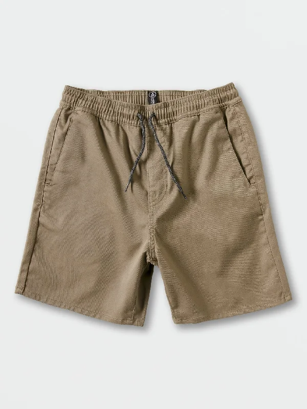 Little Boys Frickin Elastic Waist Shorts - Khaki