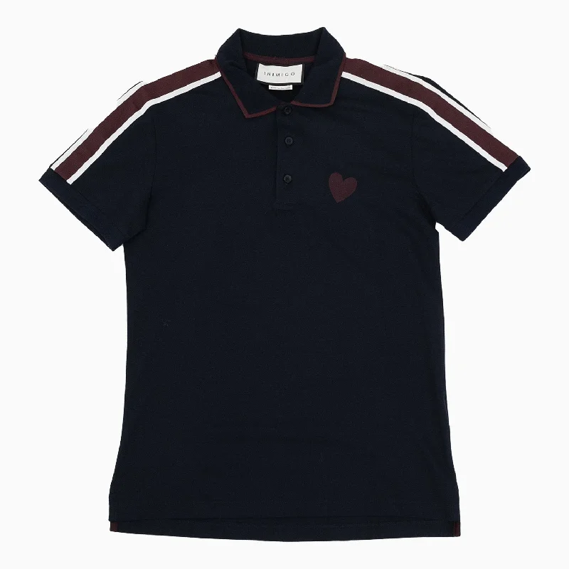 Men's Classic Strip Heart Polo Shirt