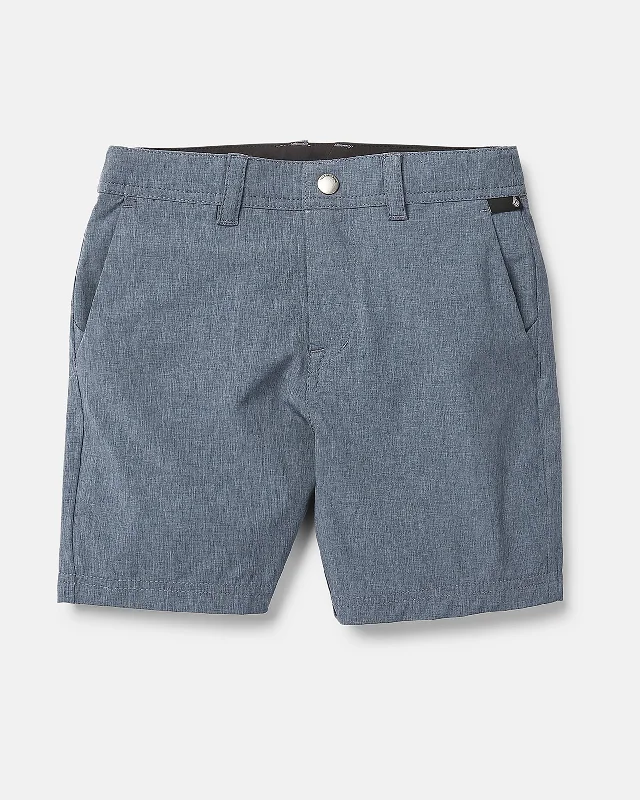 Little Boys Frickin Cross Shred Static Shorts - Navy