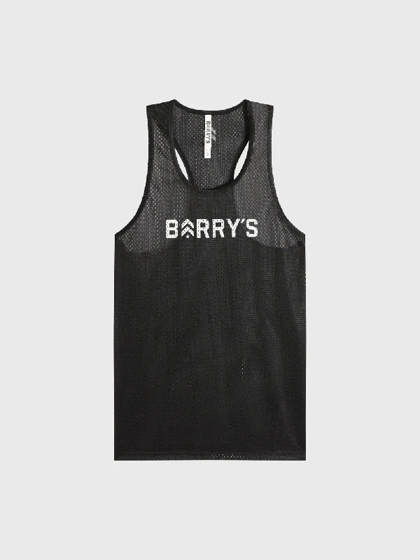 BARRY'S BLACK RELAY MESH TANK