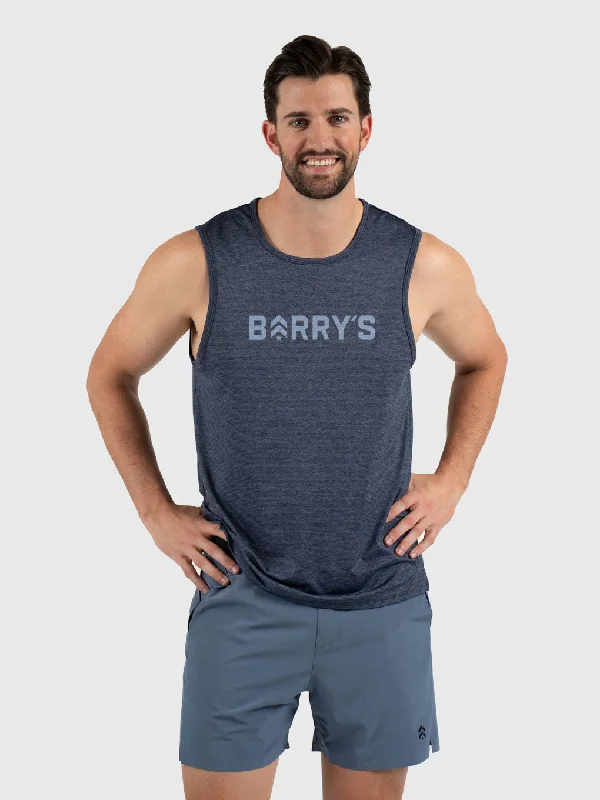 BARRY'S DUSTY BLUE MUSCLE TANK