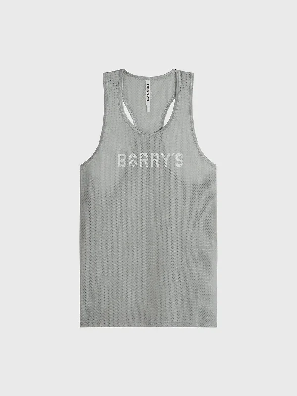 BARRY'S LT GREY RELAY MESH TANK