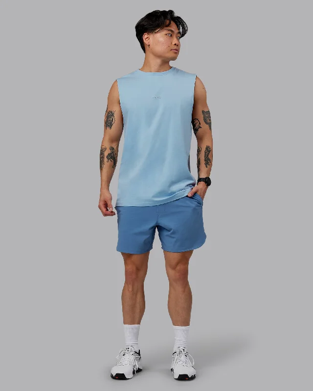 Base FLXCotton Tank - Ice Blue