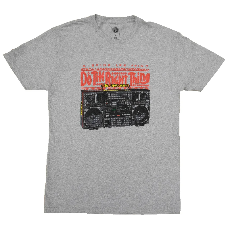 Do The Right Thing Radio T-Shirt - Heather Grey