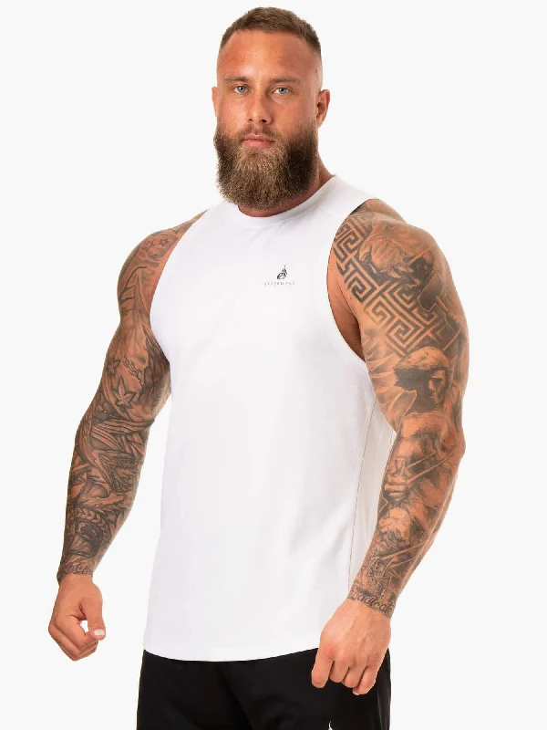 Lift Mesh Tank - White