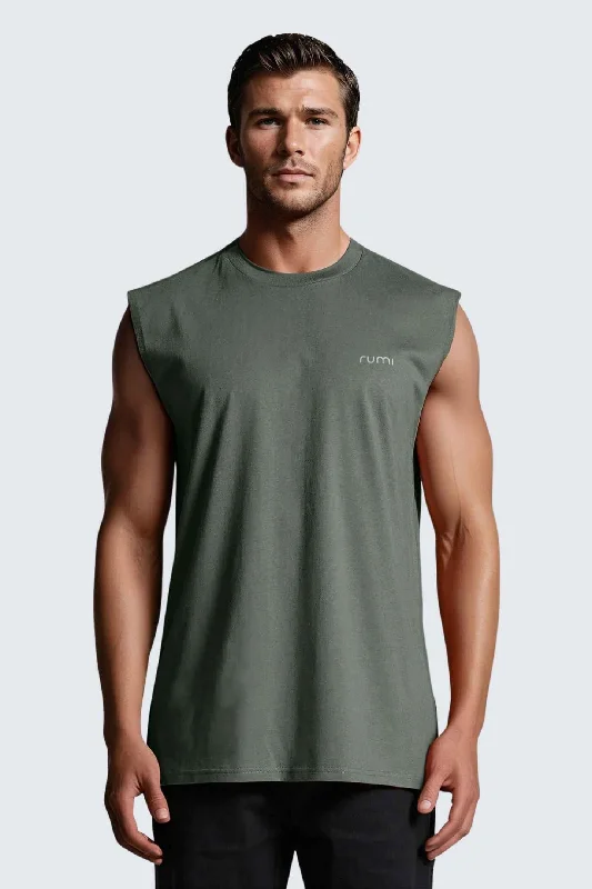 M Moon Tank - Olive Deep