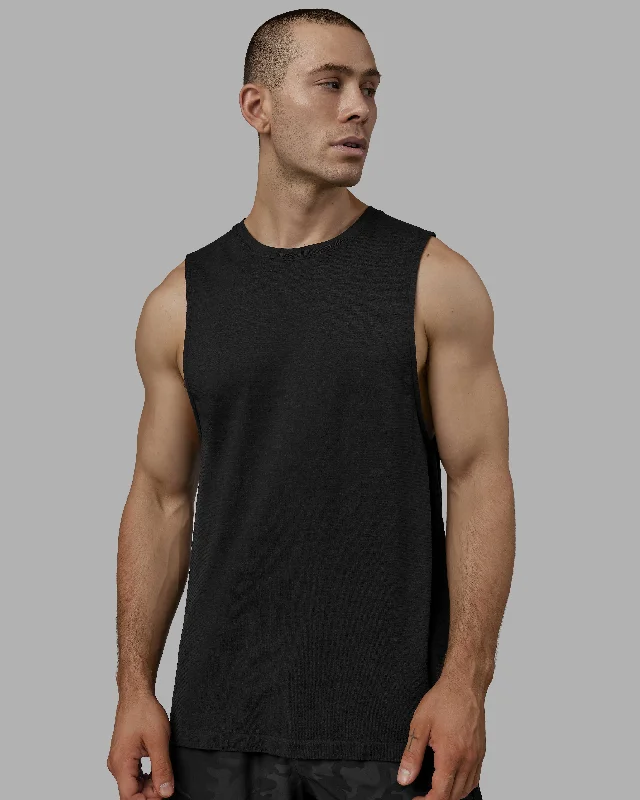 AeroFLX+ Seamless Muscle Tank - Black Marl