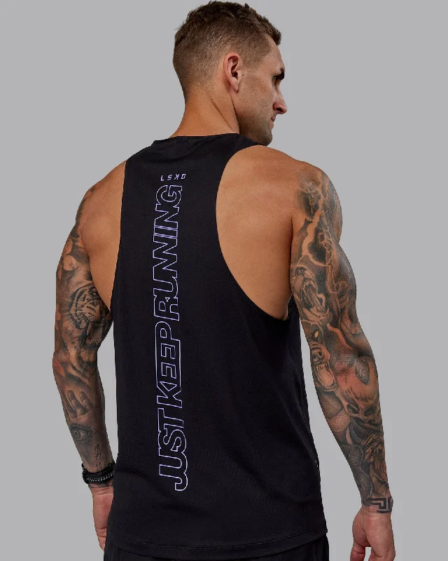 Pace Keep on Running Tank - Black-Dahlia Purple