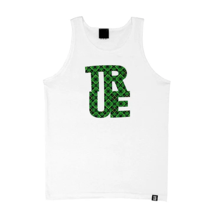 Mens True Argyle THC Tank Top White