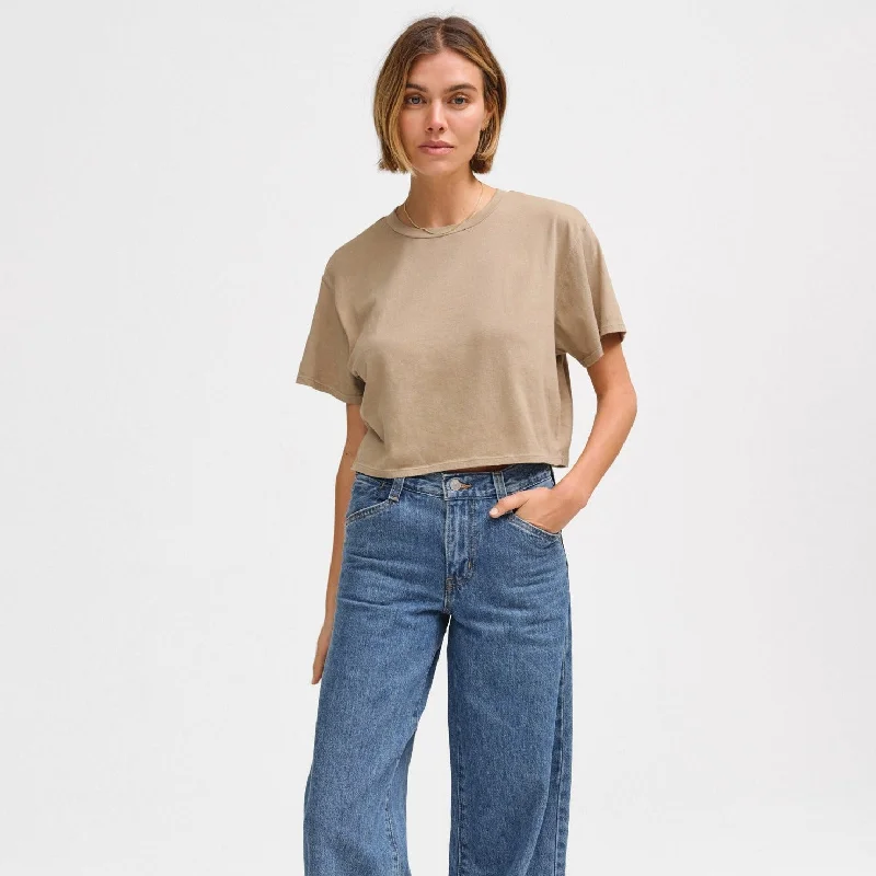 Organic Cotton Relaxed Crop Tee