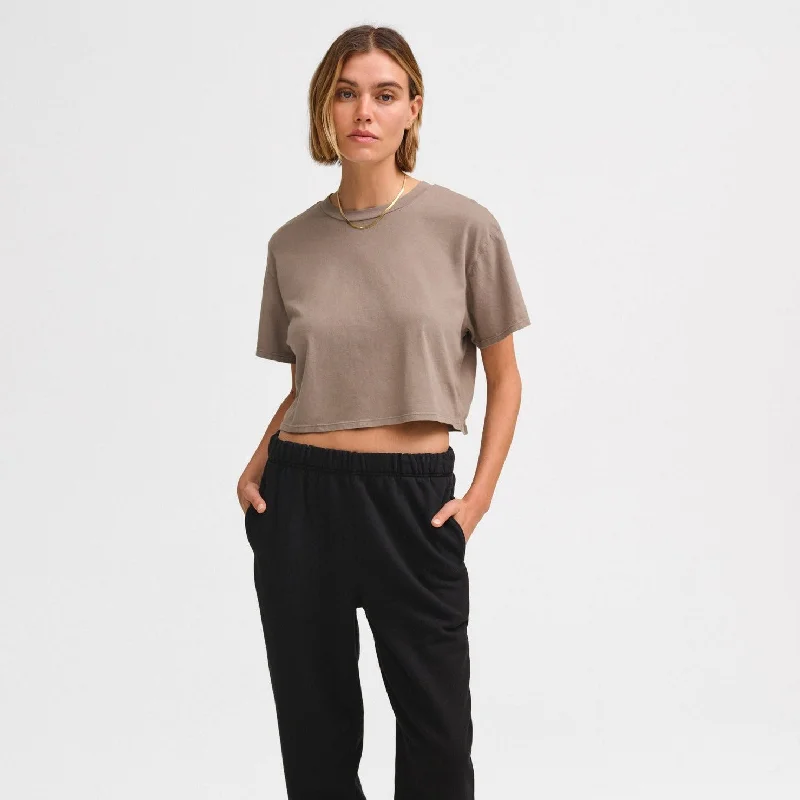 Organic Cotton Relaxed Crop Tee