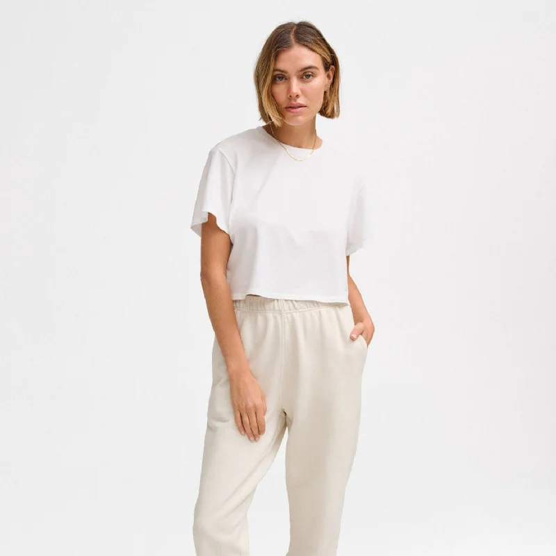 Organic Cotton Relaxed Crop Tee