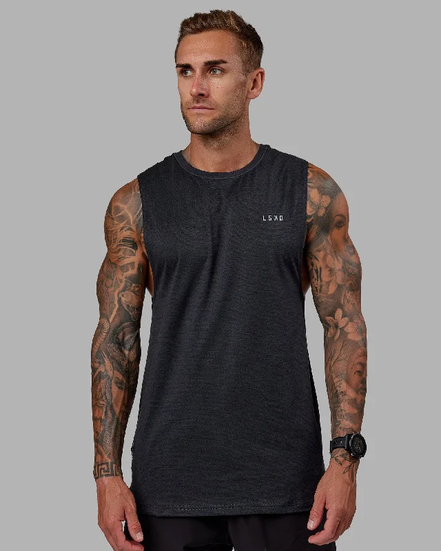 Perform VapourFLX Muscle Tank - Black Marl