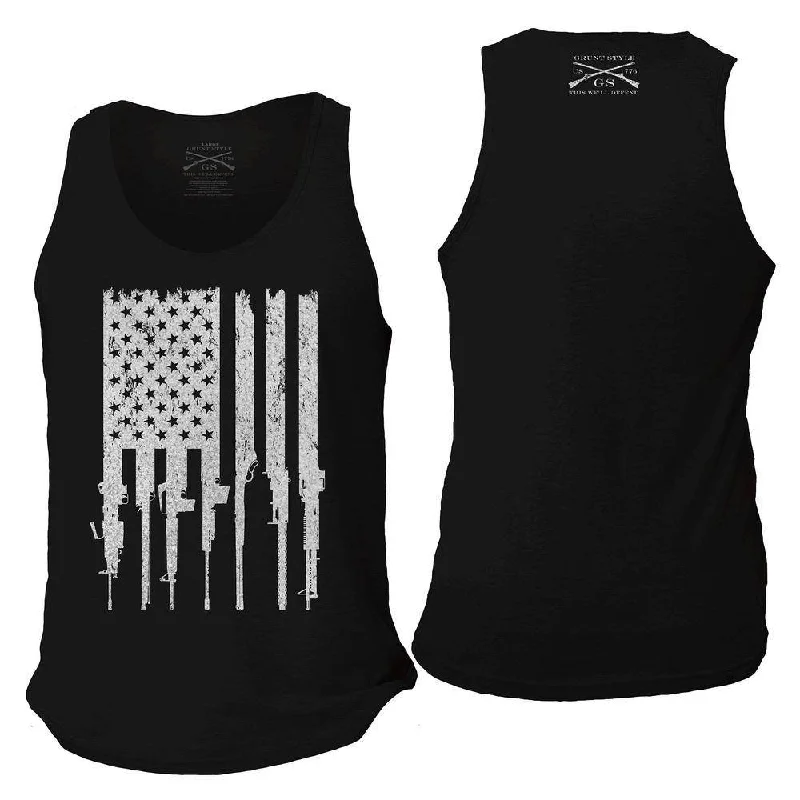 Men's Rifle Flag Tank - Black