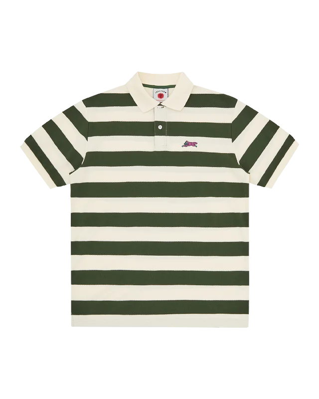 Running Dog Striped Rugby Top