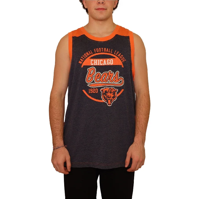 STARTER Mens Chicago Bears Tank Top, Orange, Large