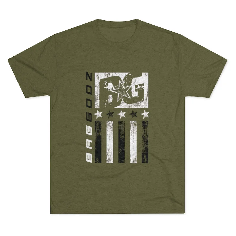 Tri-Blend Military Green