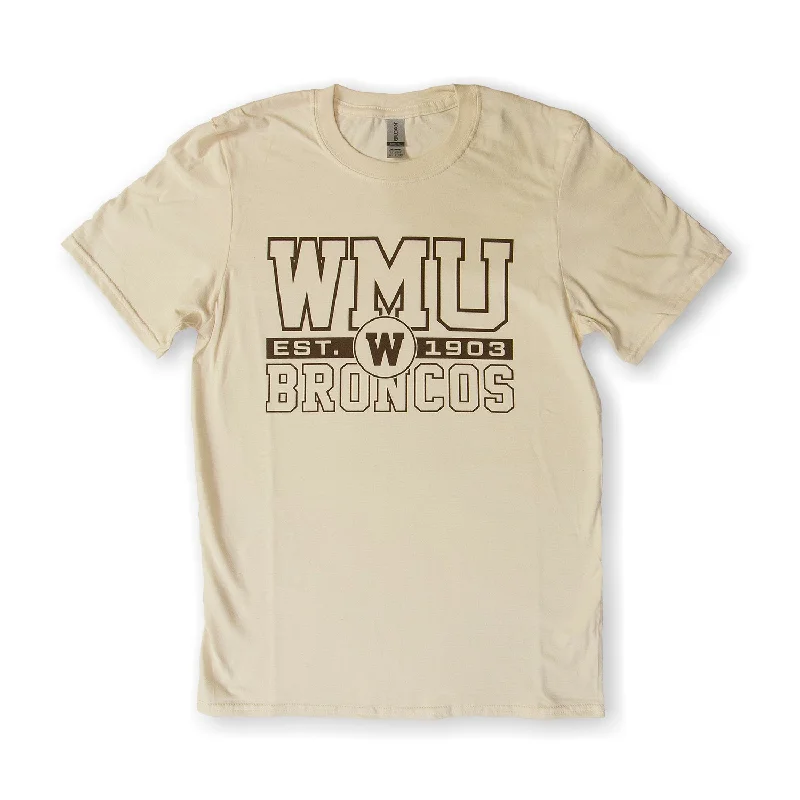 WMU Block and Circle Tee