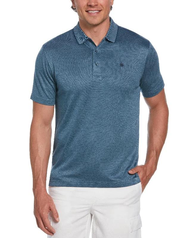 Diamond Jacquard Polo Shirt