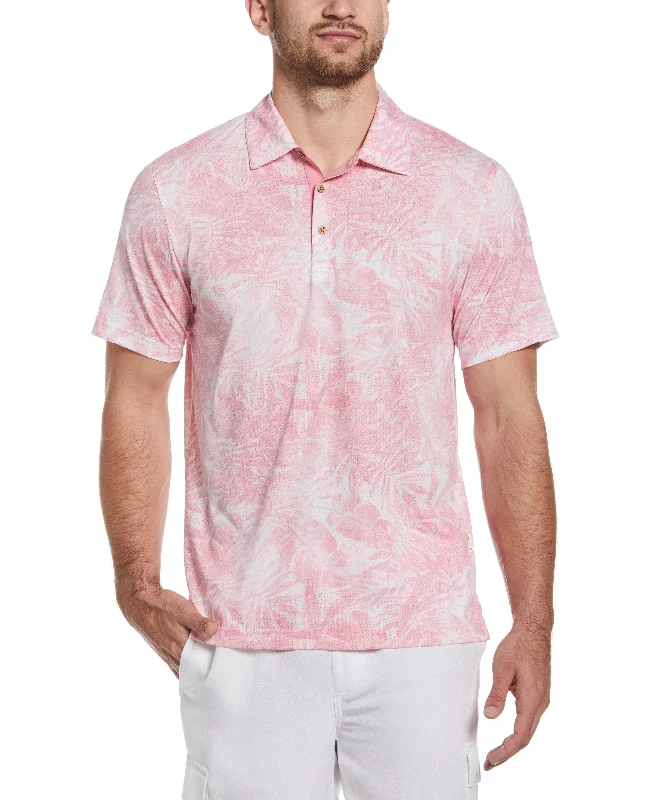 Tonal Tropical Print Polo