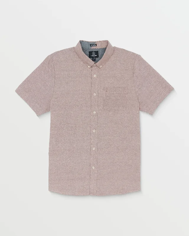 Everett Oxford Short Sleeve Shirt - Nutmeg