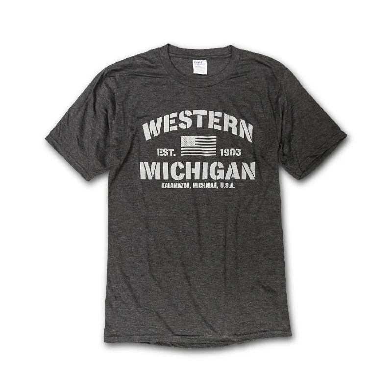 Western Michigan Stencil Tee