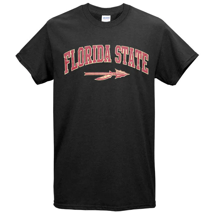 Ragz Adult/Unisex Florida State Spear Value Priced Short Sleeve T-shirt - Black