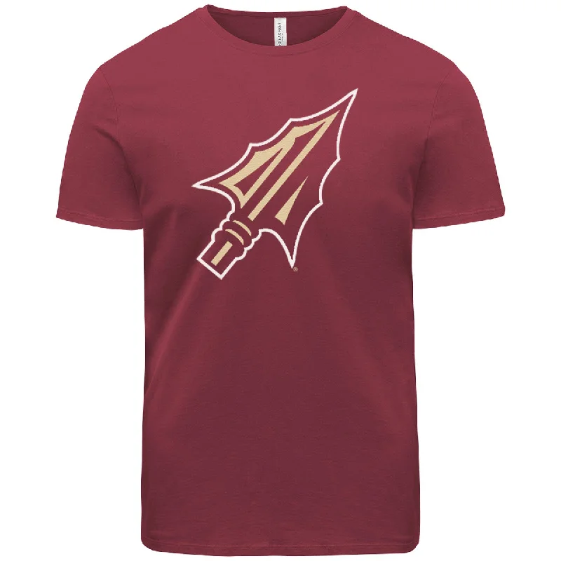 Ragz Adult/Unisex Arrowhead Logo Short Sleeve T-shirt - Garnet