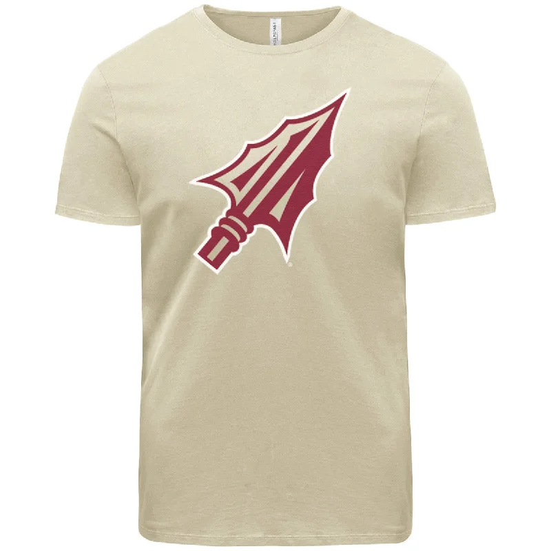 Ragz Adult/Unisex Arrowhead Logo Short Sleeve T-shirt - Sand