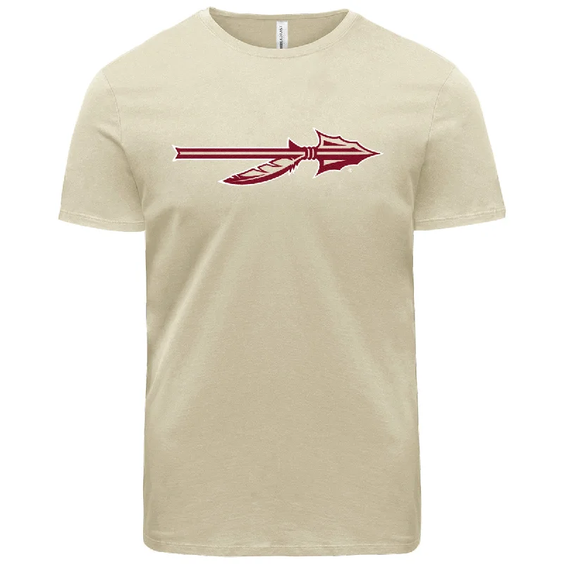 Ragz Adult/Unisex Spear Logo Short Sleeve T-shirt - Sand