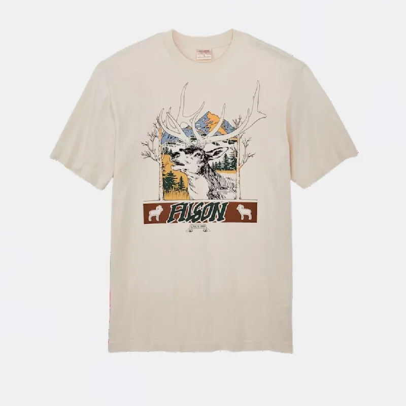 S/S Frontier Graphic T-Shirt (Birch + Elk Mountain)